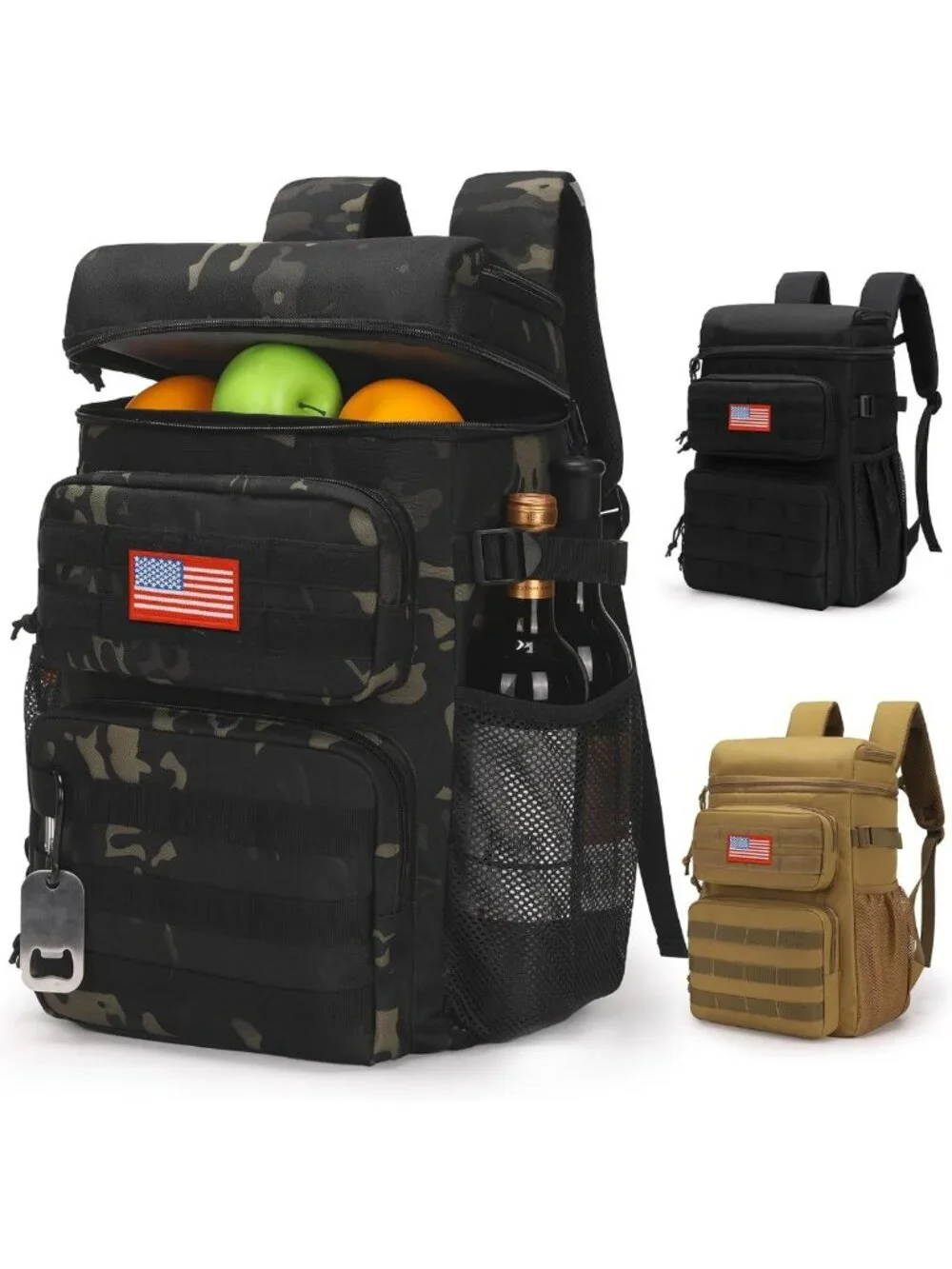 Insulated Tactical Backpack Cooler 25L | Portable Soft Lunchbox, Water-Resistant